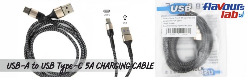 USB-A to USB Type-C 5A Charging Cable